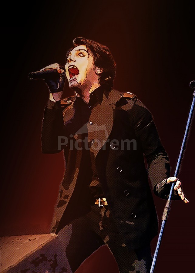 Gerard Way Live Concert by Gunawan Rb Wall Art